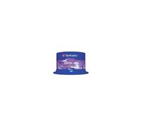 Verbatim DVD+R 43550 – 4,7 Go 16x – 50 disques spindle argent mat
