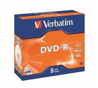 Verbatim DVD-R Matt Silver 4,7 Go 5 pièce(s)
