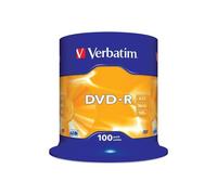 Verbatim DVD-R Pack 100 – 4,7 Go 16x – argent mat – spindle