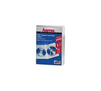 Hama Boîtier pour DVD "Slim" double – Transparent – Lot de 5