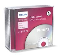 DVD+RW 4,7 Go 4x 1x5 Philips - DVD Vierge