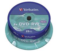 Verbatim DVD-RW Matt Silver 4,7 Go 25 pièce(s)