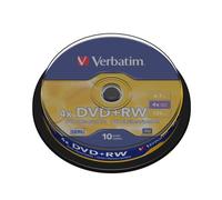 DVD+RW - VERBATIM - Capacité 4,7 Go - 10 pièces