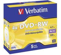 DVD-RW Verbatim Matt Silver 5 Unités 4X 4,7 GB
