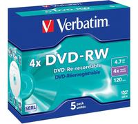 DVD-RW Verbatim VB-DMW44JC 5 pièces