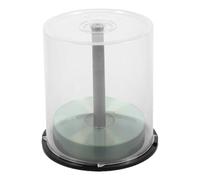 DVD Storage Bucket - 6.02-inch ABS DVD storage | ABS disc organizer - 100 | Disc Capacity Cake Box Organizer for Movie Collection Home Media Storages Easy Access Portable Durable Use