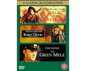 DVD Triples - the Green Mile/Robin Hood/Last of the Mohicans