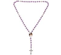 DVDKOLA Chapelet personnalisé avec image et nom personnalisé en acier inoxydable Chapelet pour homme femme perles de prière chrétienne, taille unique, Acier inoxydable, Pas de gemme