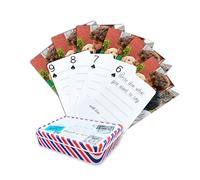 DVDKOLA Jeu de cartes à jouer personnalisé avec logo et texte photo - Cadeau unique pour mariages, famille, Saint-Valentin, Noël, Nouvel An (Style - 3)