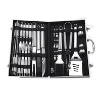 dvegGEE Cadeaux for Hommes, 26 Accessoires de Barbecue en Acier Inoxydable, Ensemble d'ustensiles de Barbecue
