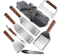 dvegGEE Cadeaux for Hommes, Accessoires de Barbecue - Ensemble d'ustensiles de Barbecue 7 pièces avec spatule et Fourchette