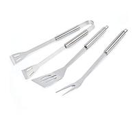 dvegGEE Cadeaux for Hommes, Ensemble de 3 ustensiles de Cuisson en Acier Inoxydable for Barbecue - Accessoires de Barbecue Portables