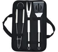 dvegGEE Cadeaux for Hommes, Lot de 3 ustensiles de Barbecue en Acier Inoxydable, Accessoires de Barbecue Robustes
