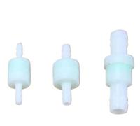 dvegGEE Filtre de Tuyau, Tamis à Mailles en Ligne, Lot de 5 pièces, raccord de Tuyau de Filtration d'eau, d'huile et d'air for Aquarium, for vanne de Filtre de Tuyau de 3 à 12 mm(White 4 mm)