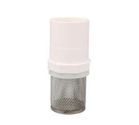 dvegGEE Filtre for Tuyau d'arrosage, Tamis en Maille, 1 pièce 20/25/32/40/50 mm, Filtre en PVC for Irrigation de Jardin, Pompe à Eau, raccords de tuyauterie d'aquarium(White,40 mm)