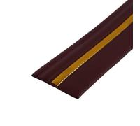 dvegGEE Garniture de Moulage de plinthe Murale Flexible, Garniture de Base Murale en Vinyle pelé et collé de 12x5 mètres 1 pièces(Wine Red Gold)