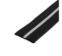 dvegGEE Garniture de moulage de plinthe murale Flexible, garniture de Base murale en vinyle pelé et collé de 12x5 mètres 1 pièces(Black Silver)