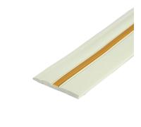 dvegGEE Garniture de Moulage de plinthe Murale Flexible, Garniture de Base Murale en Vinyle pelé et collé de 12x5 mètres 1 pièces(White Gold)