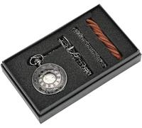 dvegGEE Montre de Poche mécanique à remontage Manuel, boîtier en métal argenté, Coffrets de Montres à remontage Manuel