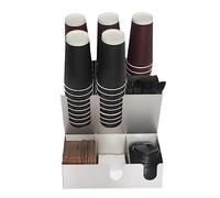 dvegGEE Organisateur de Bar à café en acier inoxydable, porte-gobelet à café for salle de réception de salon de bureau