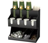 dvegGEE Porte-gobelet, panier de rangement for dosettes de café, organisateur de Station de café, porte-tasse et couvercle