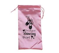 DVERFSWEV-GH Portable Dance Shoe Storage Ballet Shoe Handbag Bags Dance Shoe Bag Shoes Storage Pouch Ballet Shoe Bag Keeps Shoes Organized Clean Easy Access Enhances Shoe Care and Organization(Pink)