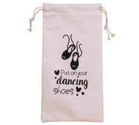 DVERFSWEV-GH Portable Dance Shoe Storage Ballet Shoe Handbag Bags Dance Shoe Bag Shoes Storage Pouch Ballet Shoe Bag Keeps Shoes Organized Clean Easy Access Enhances Shoe Care and Organization(White)