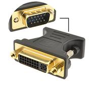 DVI 24+5 Femelle Femelle vers VGA 15 Broches Mâle Fiche Onvertisseur Adaptateur