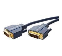 DVI câble de raccordement [1x DVI-prise mâle 24+1pol. - 1x DVI-prise mâle 24+1pol.] 7.50 m bleue clicktronic