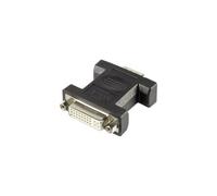 DVI / VGA adaptateur [1x DVI-Buchse 24+5pol. - 1x VGA-Stecker] blanc schraubbar renkforce