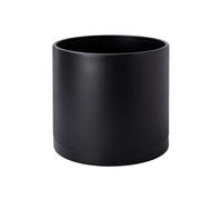 D'vine Dev 74-X-B-1 Cache-Pot en Plastique avec Trou de Drainage et soucoupes sans jointures, 20 cm, moucheté Noir