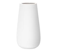 D'vine Dev VS-OV-SW Vase Moderne en céramique Blanche de 25,4 cm, de Forme Ovale, Texture granuleuse avec boîte de Design emballée