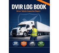 DVIR Log Book: Driver Vehicle Inspection Report | DOT Pre-Trip & Post-Trip Record, 49 CFR 396.11 FMCSA Compliant Tracker for Commercial Fleets and Truck Drivers