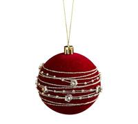 Dvj588 Dvj588 Boule de Noël floquée pour tous les types de décoration pour apporter une forte atmosphère festive