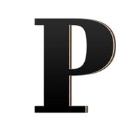 Dvj672 Autocollant mural 3D en acrylique avec grande lettre et logo pour décoration d'intérieur (P, 10 cm)