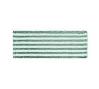 Dvj794 Tampons de rechange en microfibre réutilisables pour balai à franges humides et secs lavables en machine Vert 48 x 17 cm