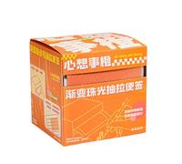 Dvj823 Lot de 126 blocs-notes adhésifs transparents transparents pour planificateur, journal, école, enseignant, étudiant (orange, 7,8 x 7,4 x 8 cm)