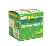 Dvj823 Lot de 126 blocs-notes adhésifs transparents transparents pour planificateur, journal, école, enseignant, étudiant (vert, 7,8 x 7,4 x 8 cm)