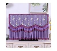 DVMSIEF Housse De Téléviseur Allumez Le Téléviseur Sans Retirer Couvercle Cache Anti-poussière TV Plein Format(Dark Purple,37 inches)