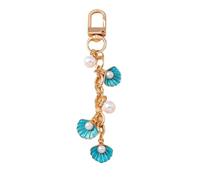 DVMSIEF Porte Clef Summer Beach Shell Pearl Starfish Keychain For Women Men Car Key Handbag Purse Hanging Chains DIY Accessories