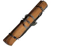 DVMSIEF Sac De Peche Sac de pêche en Toile étanche, 120cm, 130cm, 150cm, for Canne à, Parapluie, matériel, Mallette Rangement, Sacs bandoulière Portables enroulables(Khaki 130cm)
