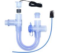 DVMSIEF Siphon à Condensats en U Siphon à condensats en PVC U avec Interrupteur de trop-Plein