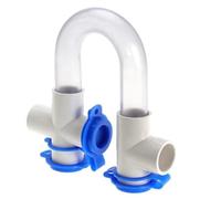 DVMSIEF Siphon à Condensats en U Siphon en U PVC Transparent for condensats avec Brosse