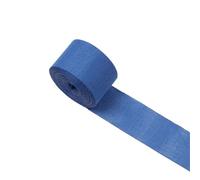 DVMSIEF Toile De Jute Ruban de Jute Rustique 10M, Bricolage, Toile tissée colorée, Artisanat, décor Guerre Mariage Vintage(Blue)