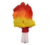 DVMSIEF Ventail Voile De Danse Voile de Danse du Ventre 100% Paires d'éventails en Soie (1L + 1R), Accessoire Costume léger et Fluide for Studio Musique, éloge l'église(Gold,120cmX90cm-Girl)