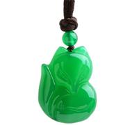 dvnFWKc Collier vintage naturel, Collier vert naturel pendentif bijoux de mode chinoise sculpté hommes amulette 1 pièces