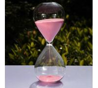 dvnFWKc Sablier minuterie Sand Clock, 30/60 Minutes, sablier coloré, Cadeaux créatifs, Ornements(Pink,30min)