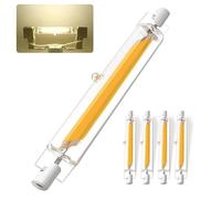 Dvnoua Ampoules R7S LED 118mm Dimmable, LED R7S 20W Équivalent à Lampe Halogène 200W, Blanc Naturel 4000K 2000LM, Éclairage à Faisceau 360°, Sans Scintillement, lot de 4