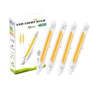 Dvnoua Ampoules R7S LED 78mm Dimmable, 10W R7S LED Équivalent à 100W Ampoule Halogène, Blanc Chaud 3000K 1000LM, Sans Scintillement, Éclairage à Faisceau 360°, lot de 4