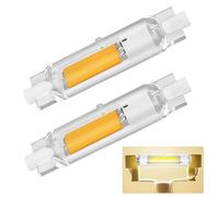 Dvnoua Ampoules R7S LED 78mm Dimmable, R7S LED 78mm 20W Lampe Équivalent à Ampoule Halogène 200W, Haute Lumière COB Blanc Naturel 4000K 2000LM, Éclairage à 360 Degrés, Sans Scintillement, lot de 2